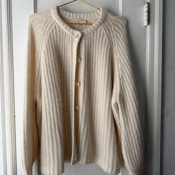 Sezane Emile Cardigan Ecru XXXL - Picture 2 of 6